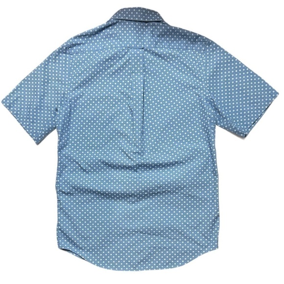 Croft & Barrow Shirt Mens Blue & White Floral Short Sleeve Button Up Shirt Small - Picture 5 of 15